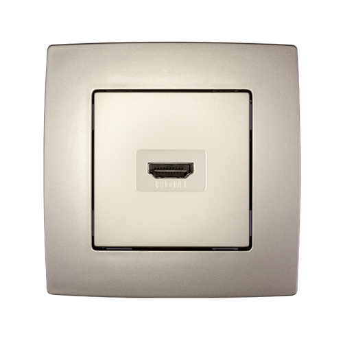 PRIZA HDMI  CITY CHAMPANIE METALIC 190772 ELMARK