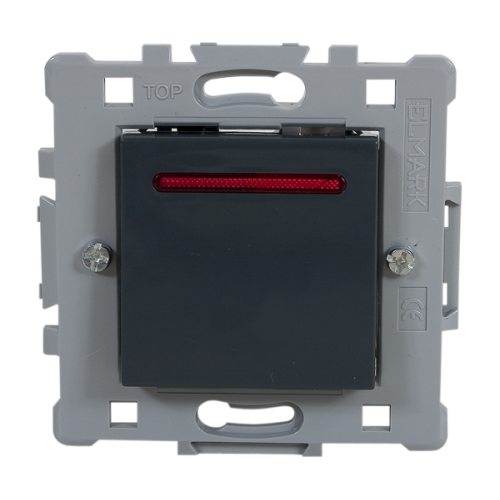 SPLENDOR INTRERUPATOR CAP SCARA CU LED NEGRU Elmark