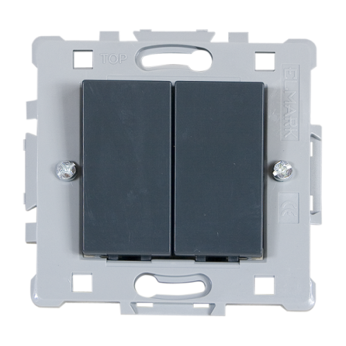 SPLENDOR INTRERUPATOR CAP SCARA DUBLU NEGRU Elmark