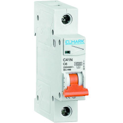 Siguranta automata monopolara 1P 10A C41N 4,5kA Curba C Elmark
