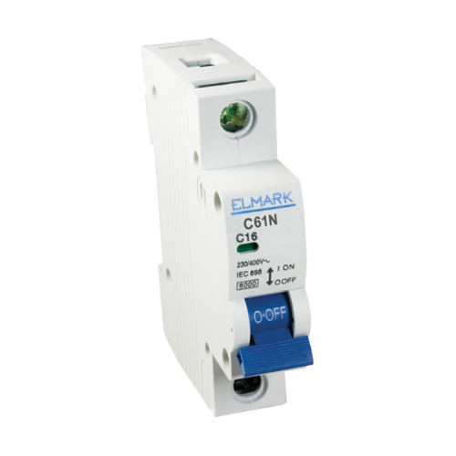 Siguranta automata monopolara 1P 16A C61N 6kA Curba C Elmark