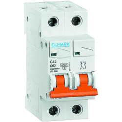 Siguranta automata bipolara 2P 25A C42N 4,5kA Curba C Elmark
