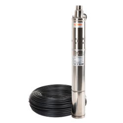 Pompa submersibila 3", 0.37kW, debit 30 l/min, H refulare 60m, cablu 15m