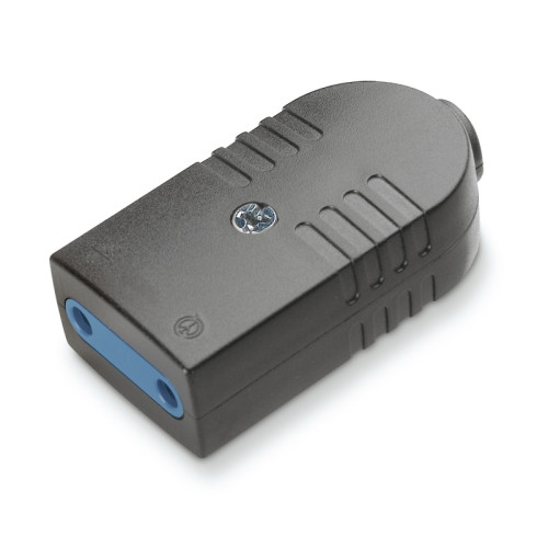 Cupla plata 2P 10A neagra Scame