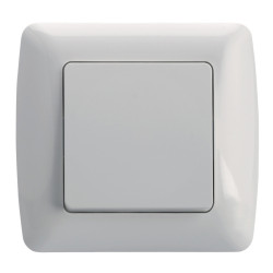 Intrerupator cap cruce alb Scame