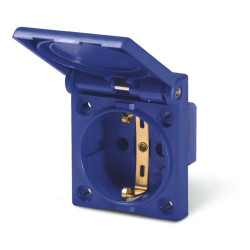 Priza schuko ingropata 2P+E IP54 flansa mica Scame