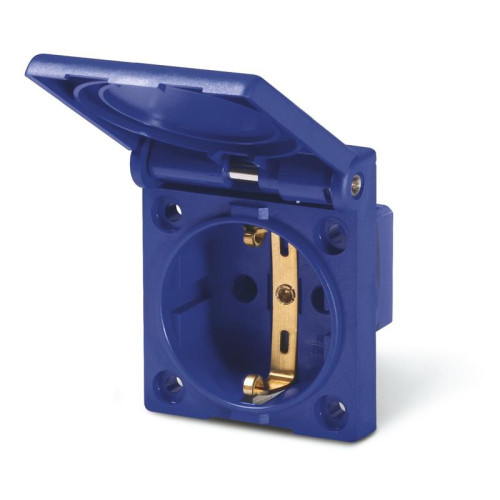 Priza schuko ingropata 2P+E IP54 flansa mica Scame