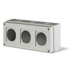 Cutie PT cu loc pt 3 prize IP66 Scame