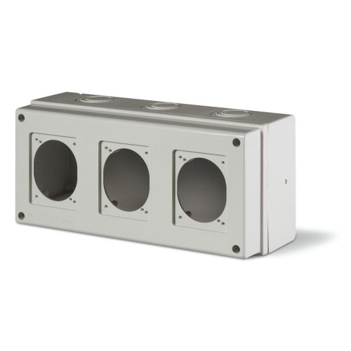 Cutie PT cu loc pt 3 prize IP66 Scame