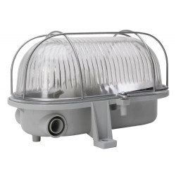 Aplica ovala 100W IP44 gri Scame