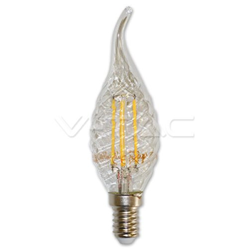 Bec LED fantezie filament 4W E14 WW 4388 V-TAC
