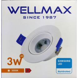 Spot Mobil Led Samsung rotund ST 3W 3000K  VE20036