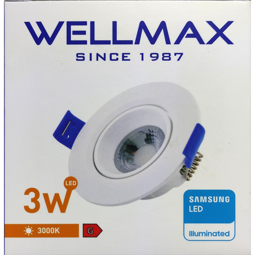Spot Mobil Led Samsung rotund ST 3W 3000K  VE20036