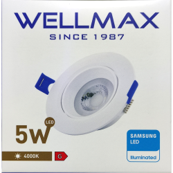 Spot Mobil Led Samsung rotund ST 5W 6500K VE20043