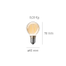 Bec LED Filament 4W E14 Kelektron - imagine 1