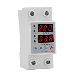 Releu monitorizare faza 1-63A, protectie supratensiune si suprasarcina, digital/reglabil