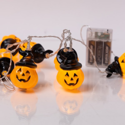 Ghirlanda lumini LED Pumpkin Halloween 10 becuri