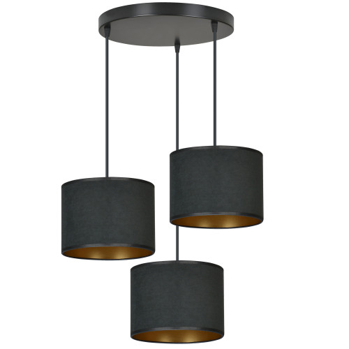 Lustra HILDE 3 BL Premium BLACK 1054/3PREM Emibig