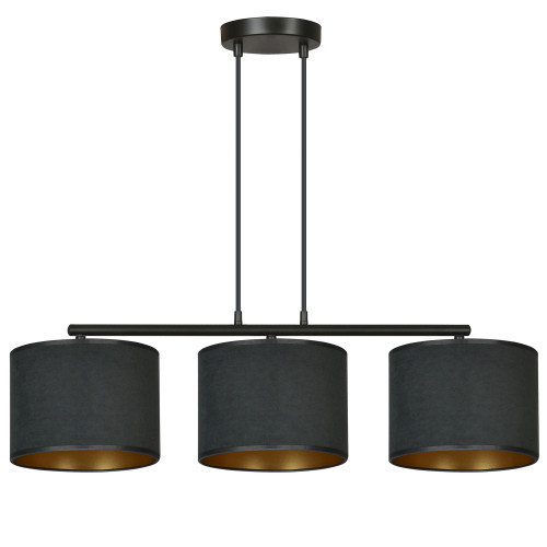 Lustra HILDE 3 BL BLACK 1054/3 Emibig