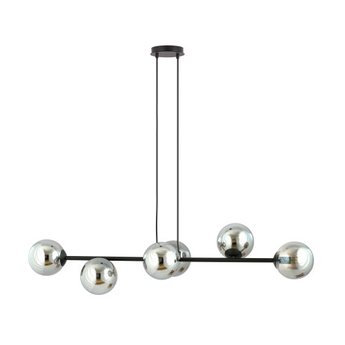 Plafoniera ROSSI 6 BL GRAFIT 875/6 Emibig