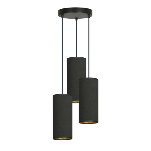 Lustra BENTE 3 BL Premium BLACK 1067/3PREM Emibig
