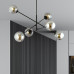 Lustra LINEAR 6 BLACK/GRAFIT 1167/6 Emibig - imagine 1