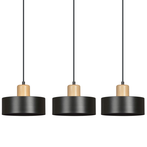 Lustra TORIN 3 BLACK 1046/3 Emibig