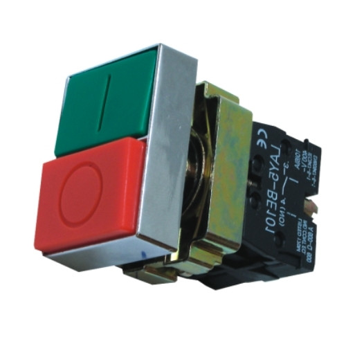 Buton dublu rosu/verde 2 NI relief Comtec