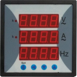 Multimetru digital monofazic 72x72mm AC500V AC5A 45-65Hz Comtec