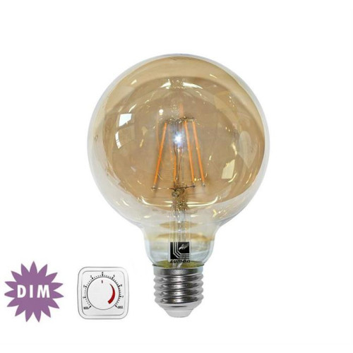 Bec glob auriu Ø 95 cu LED COG dimabil