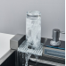 Set chiuveta multifunctionala bucatarie, baterie si accesorii, model negru/ gri antracit, baterii tip cascada si pentru apa purificata, display digital, dimensiune 75 x 46 cm - imagine 7