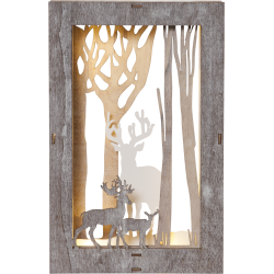 Decoratiune luminoasa din lemn maro Fauna 410415 Eglo