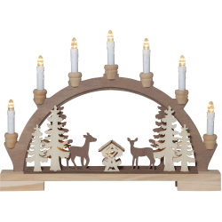 Decoratiune Sfesnic Fauna din lemn, plastic maro 410424 Eglo