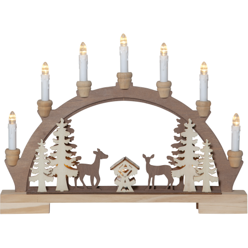 Decoratiune Sfesnic Fauna din lemn, plastic maro 410424 Eglo