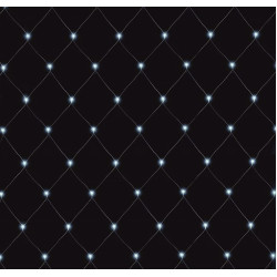 Instalatie plasa de lumini, 2x1.5m, pt exterior, 160 LED alb