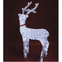 Decor din acril cu LED-uri, ren, 100x52 cm, IP44, 230V, KDA 5