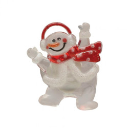 Decor pentru fereastră cu LED om de zapada KID322