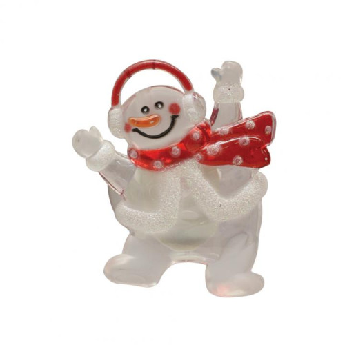 Decor pentru fereastră cu LED om de zapada KID322