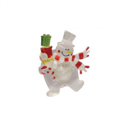 Decor pentru fereastră cu LED om de zapada KID324