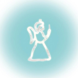 Decor pentru fereastră cu LED inger KID413