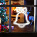 Decor pentru fereastră cu LED clopot KID415 - imagine 1