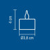 Set 2 candele cu LED CDX 2/WX Somogyi - imagine 2