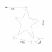 Decorațiune metalică în formă de stea KAD40 Somogyi - imagine 2