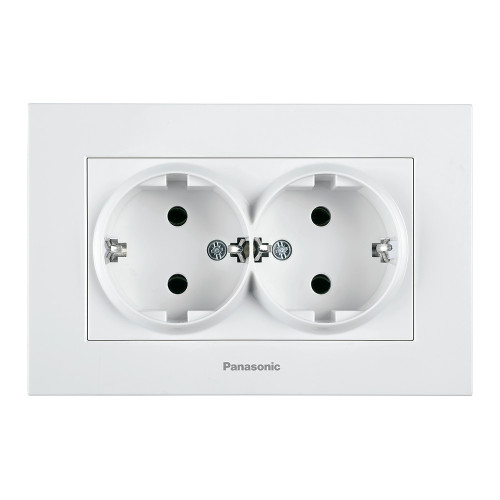 Priza dubla Panasonic KARRE Plus schuko 2P+E